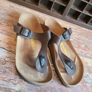 Birkenstock Brown Leather Sandals Size 36